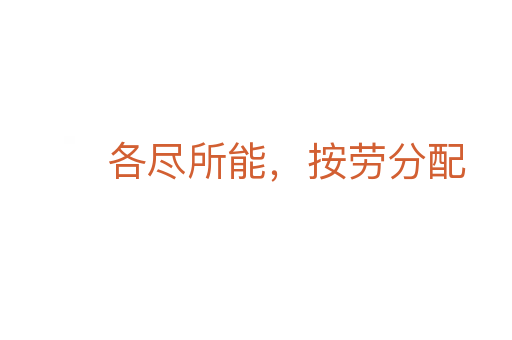 各盡所能，按勞分配