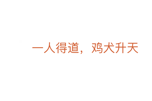 一人得道，雞犬升天