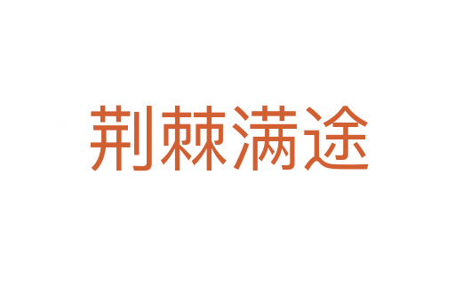 荊棘滿(mǎn)途