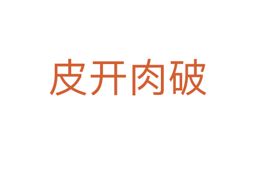 皮開(kāi)肉破